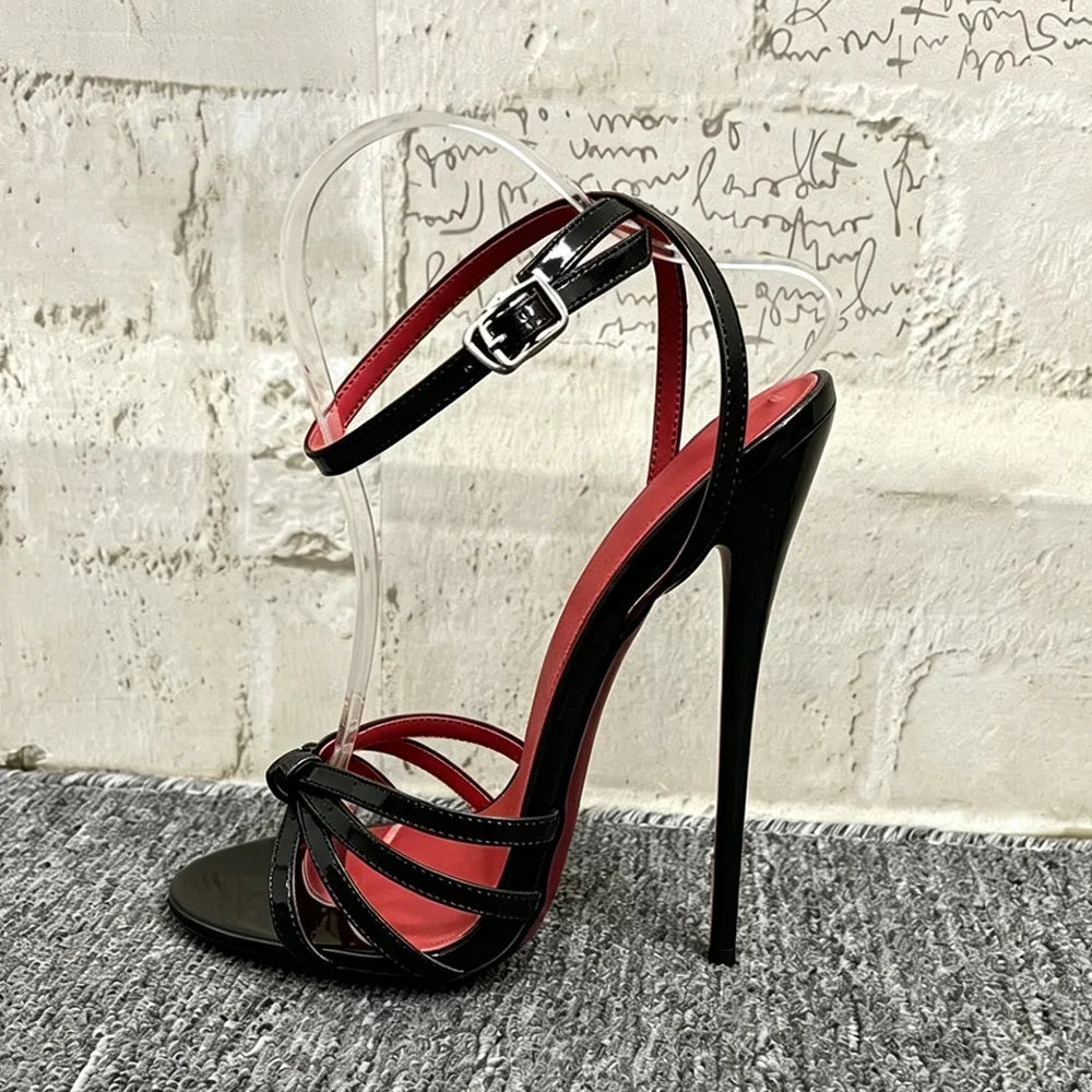 Ultra High Stiletto Heel Open Toe Strappy Sandals for Women