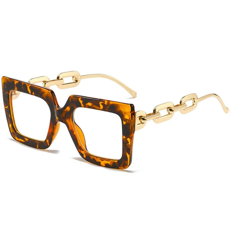 Oversized Square Blue Light Reading Glasses for Women