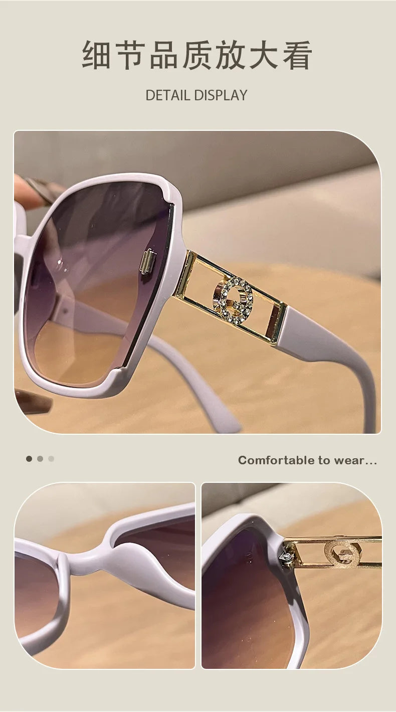 Oversized Square Gradient Sunglasses