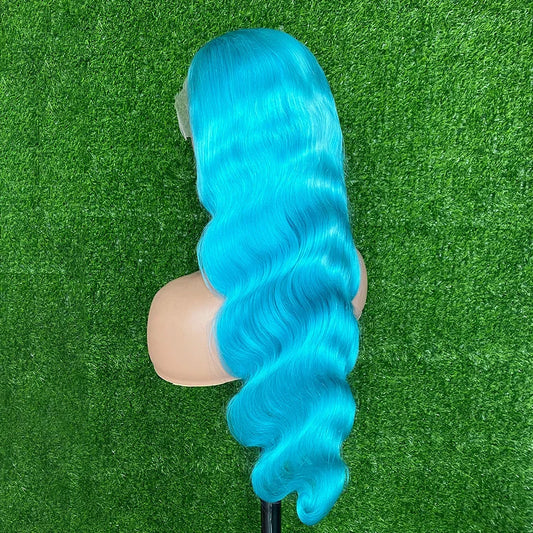 Vibrant Green Body Wave Wig