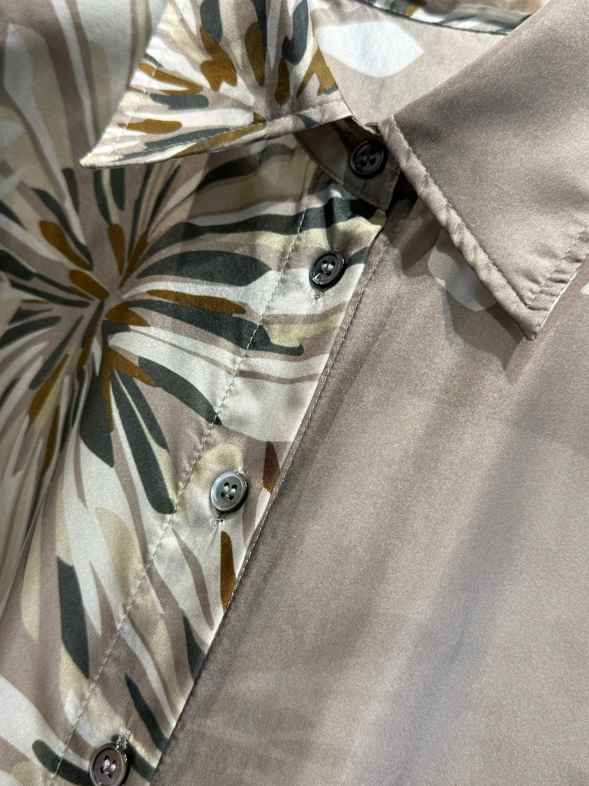 Loose Floral Print Silk Resort Five Piece Set for Women
