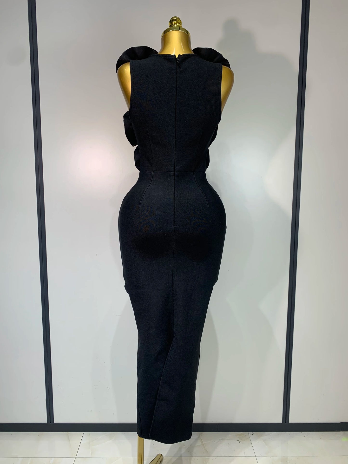 2025 New Fashion 3D Flower Sleeveless Bodycon Bandage Dress Women Celebrity Elegant Party Club Luxury Birthday Dress Vestidos ﻿