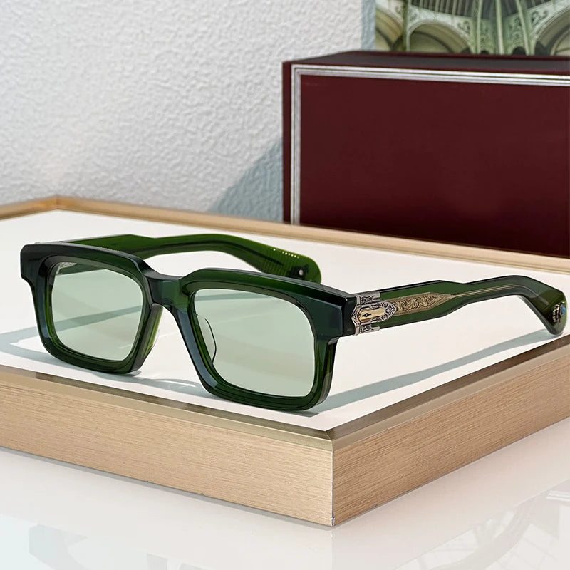 Classic Square Acetate Frame Sunglasses for Women