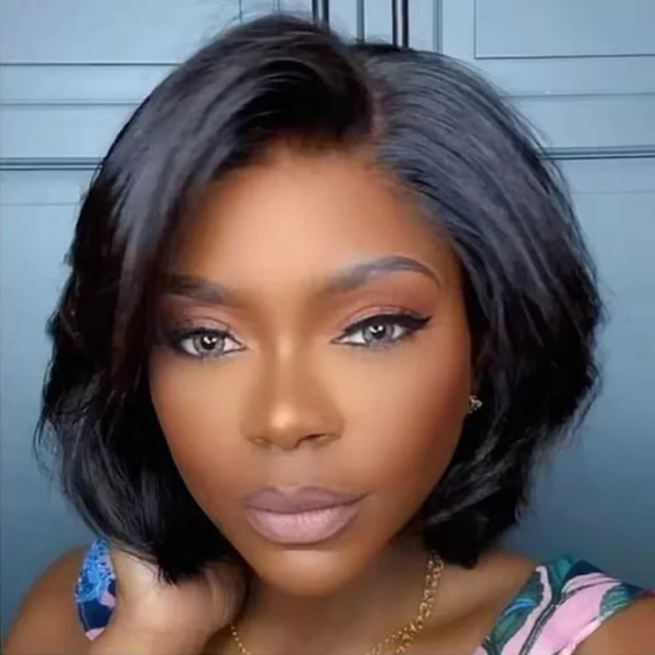 Pixie Cut Wig Transparent Lace Human Hair Wigs For Women Straight 13X4 Lace Frontal Wigs Brazilian Remy Hair Wigs Short Bob Wig