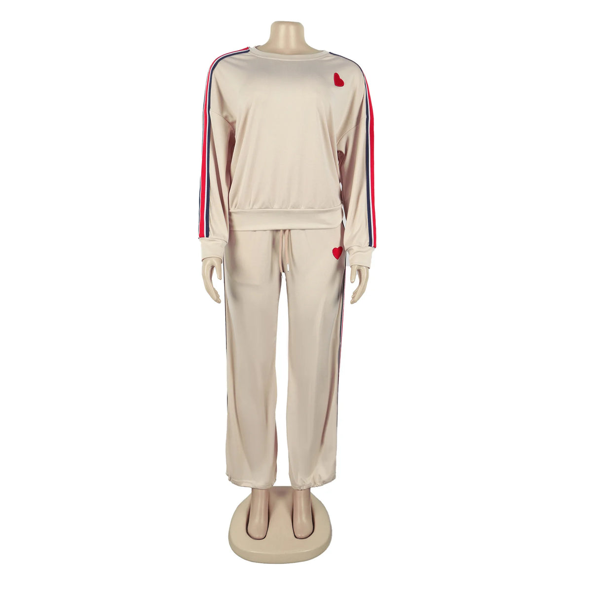 Casual Matching Two-Piece Jogger Tracksuit Set for Women