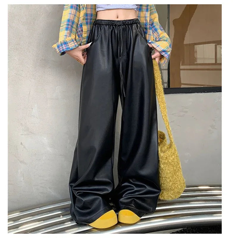 Elevated High Waist Casual Straight Leg Pants for Women