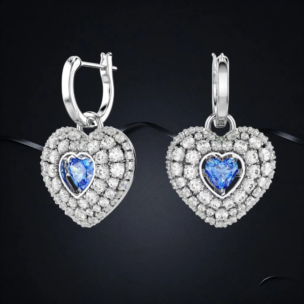Faceted Crystal Necklace And Earrings