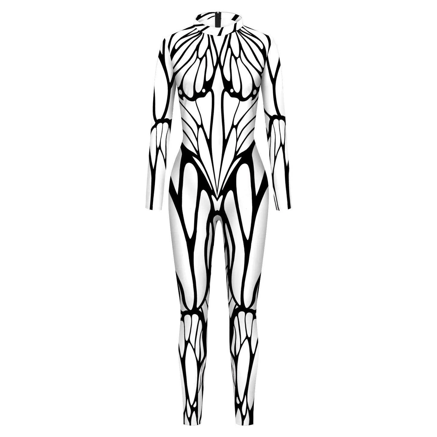 Vivid Animal Print Allover Zentai Bodysuit for Women