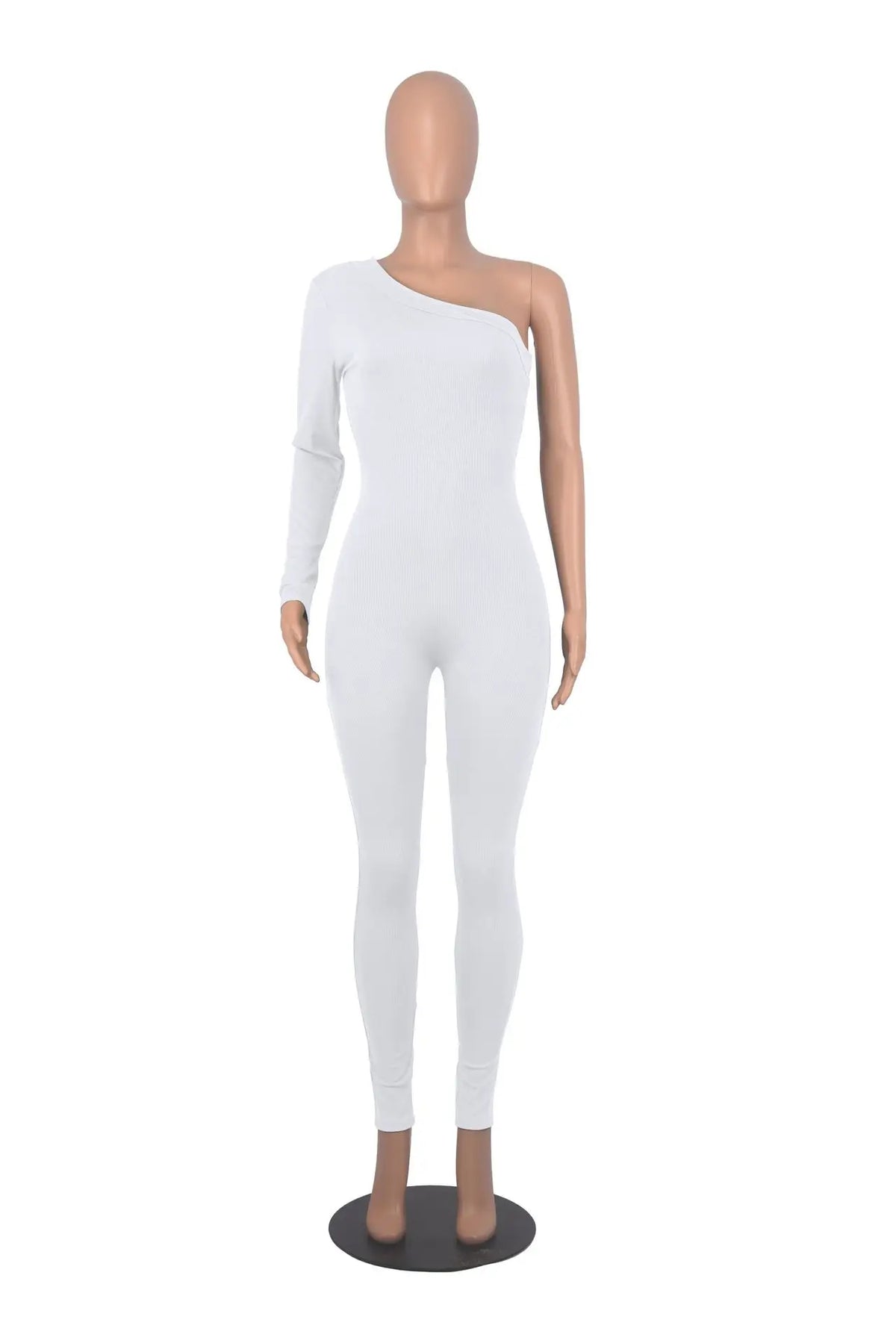 Slim Fit Knitted Full Length Club Jumpsuit for Women