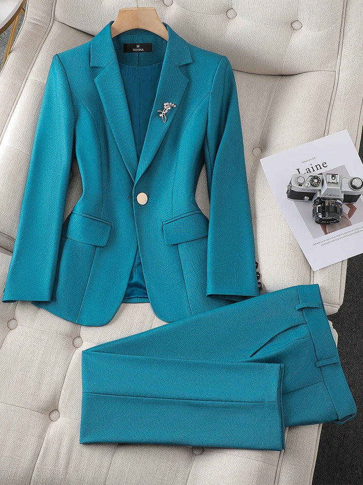 Slim Fit Blazer And Pant Suit