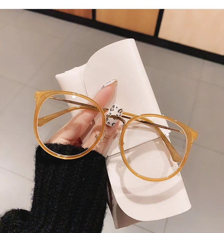 Oversized Leopard Blue Light Reading Glasses for Women