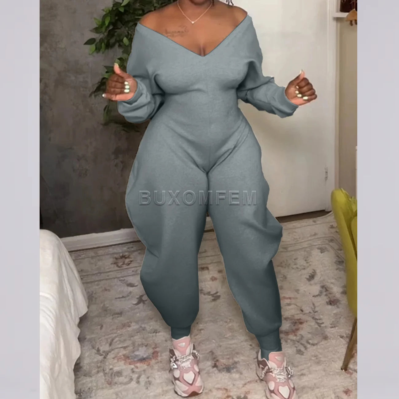 Stretch Nylon Spandex Jumpsuit