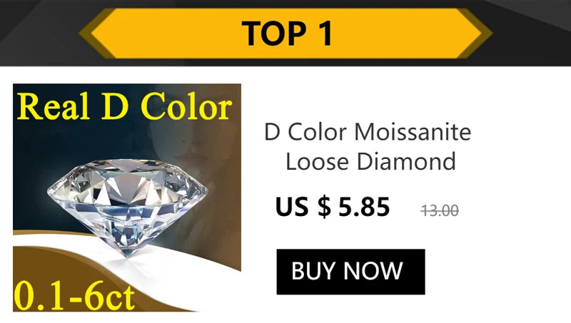 Moissanite Stud Earrings in Sterling Silver for Women