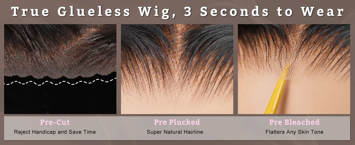 Glueless Straight Human Hair Lace Front Wig for Women