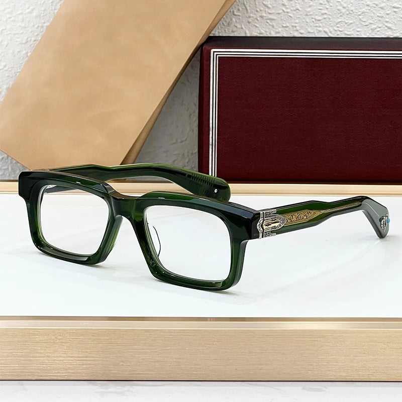 Classic Square Acetate Frame Sunglasses for Women