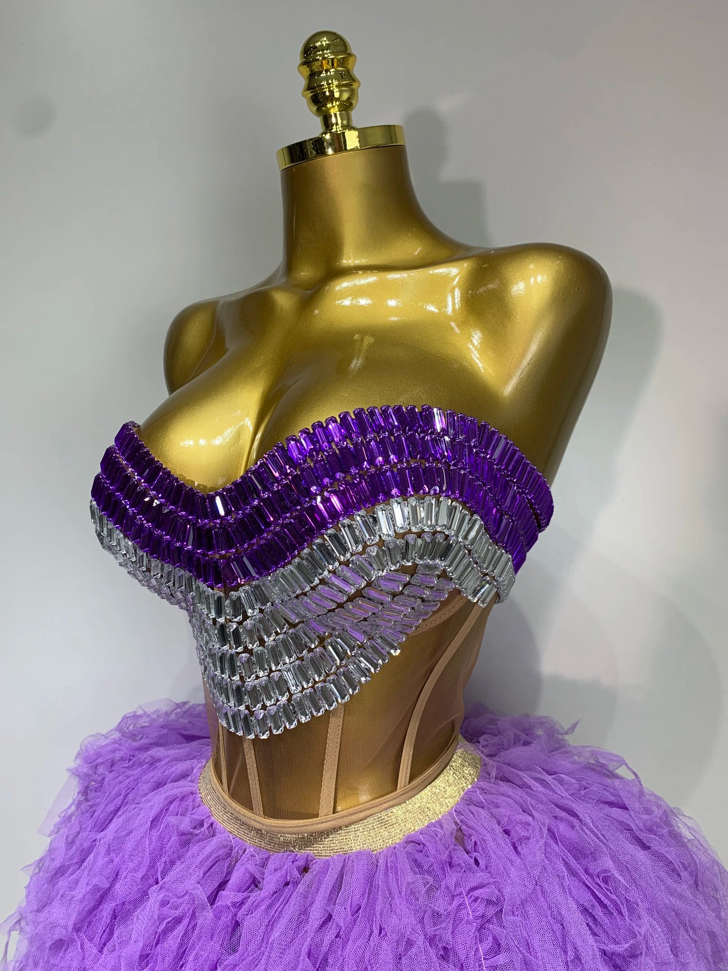 Sparkly Black Sequins Two Pieces Set for Women Party Evening Prom Celebrate Birthday Photo Shoot Dress Nightclub Dance Costume