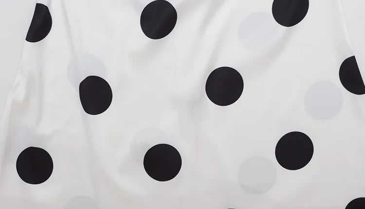 Polka Dot Halter Neck Backless Mini Dress for Women