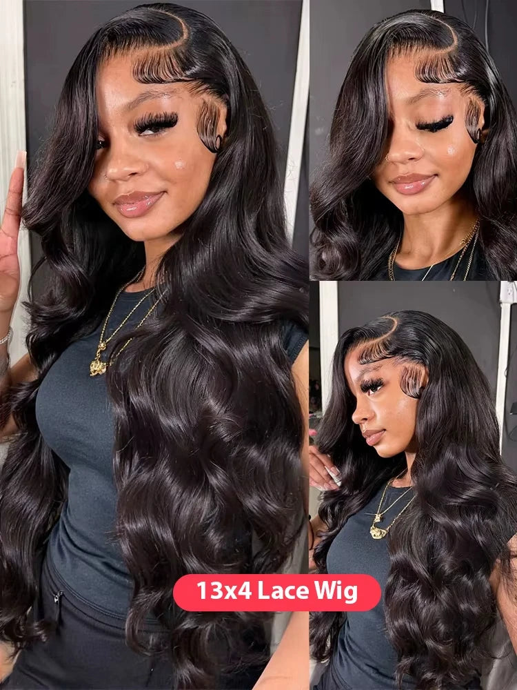 Glueless Body Wave Brazilian Human Hair Wig Pre Plucked For Women