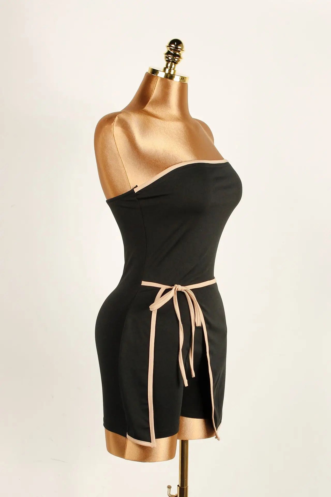FAGADOER Sexy Striped Patchwork Bodycon Jumpsuits Women Solid Sleeveless Backless One Piece Rompers Female Streetwear Overalls