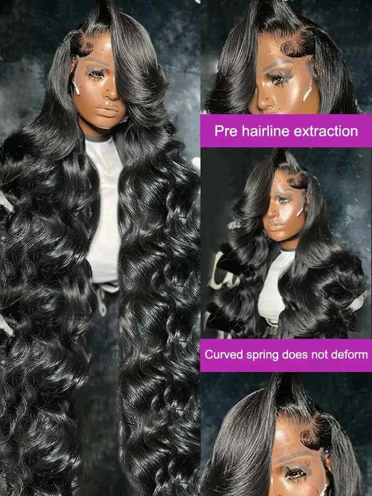 Transparent Glueless Body Wave Lace Front Wig for Women