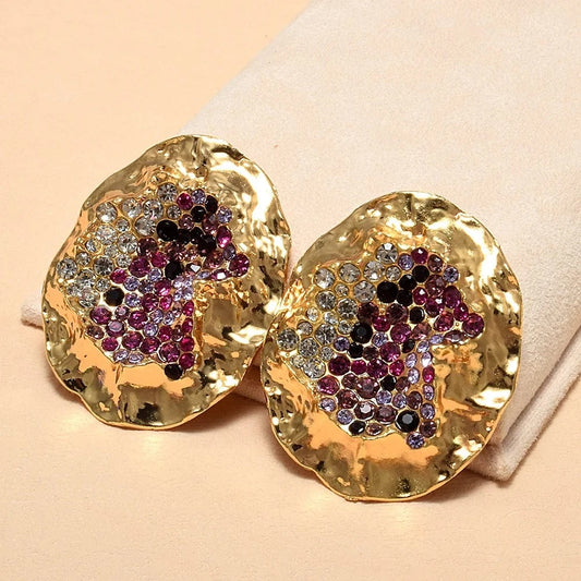 Statement Metal Earrings Trendy Drop Earrings Elegant Popular Earrings Female Accessories Wholesale