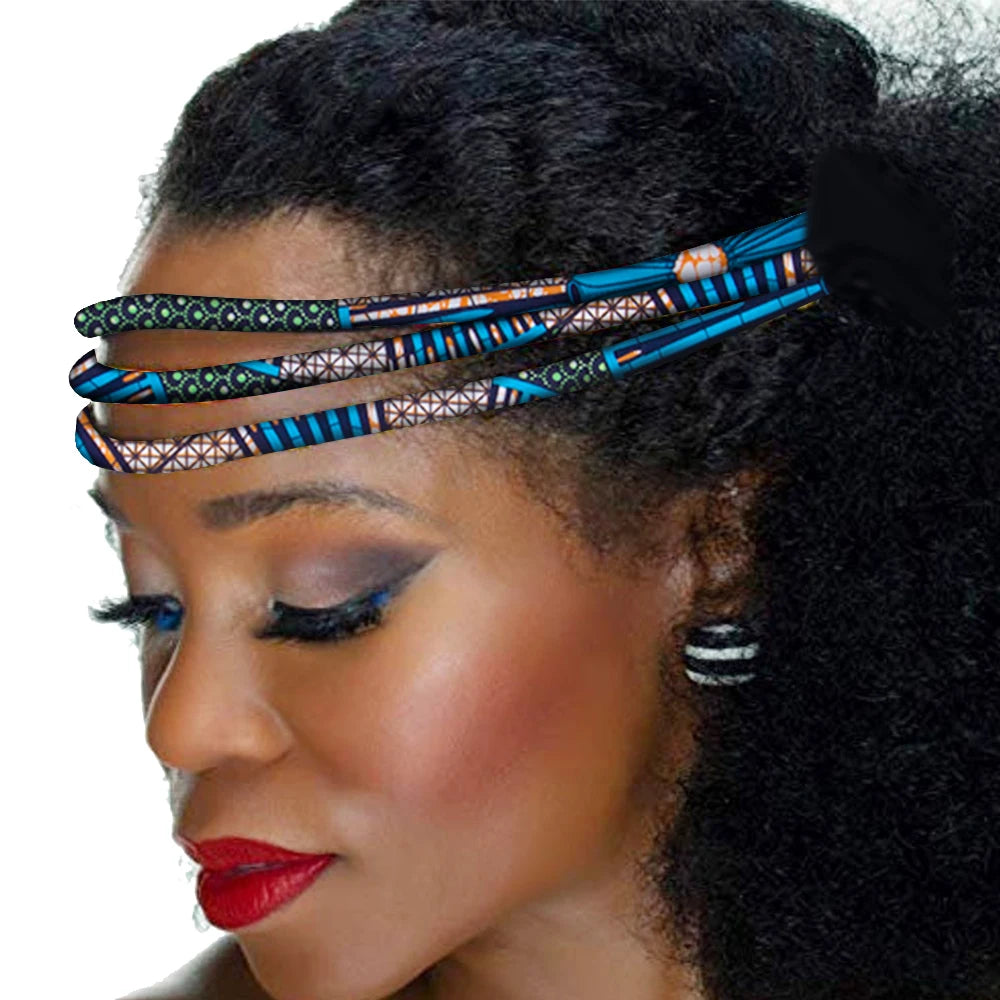 Colorful African Wax Print Handmade Headwrap for Women
