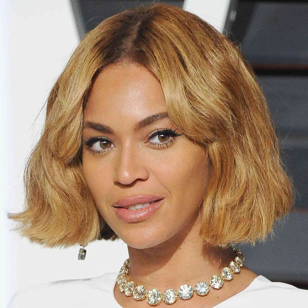Honey Blonde Shadow Root Body Wave Bob Lace Front Wig for Women
