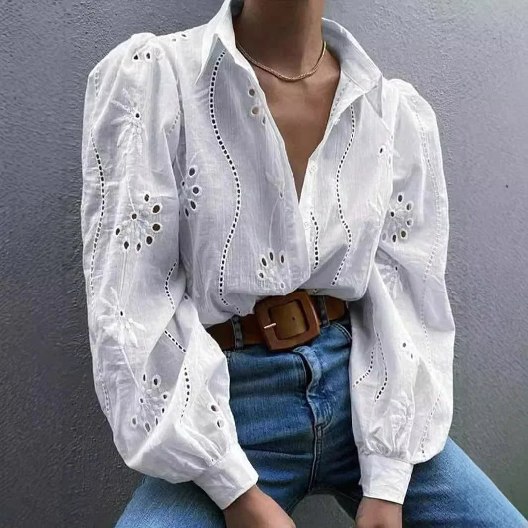 Sexy Pink Women Tops Single Breasted Solid Color Long Sleeved Collar Cardigan Shirt for Female Streetwear 2024 Autumn/Winter New