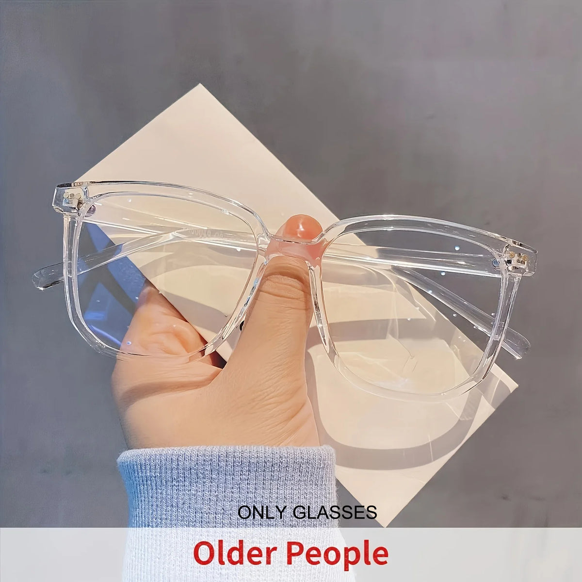 Large Square Frame Fashion Glasses