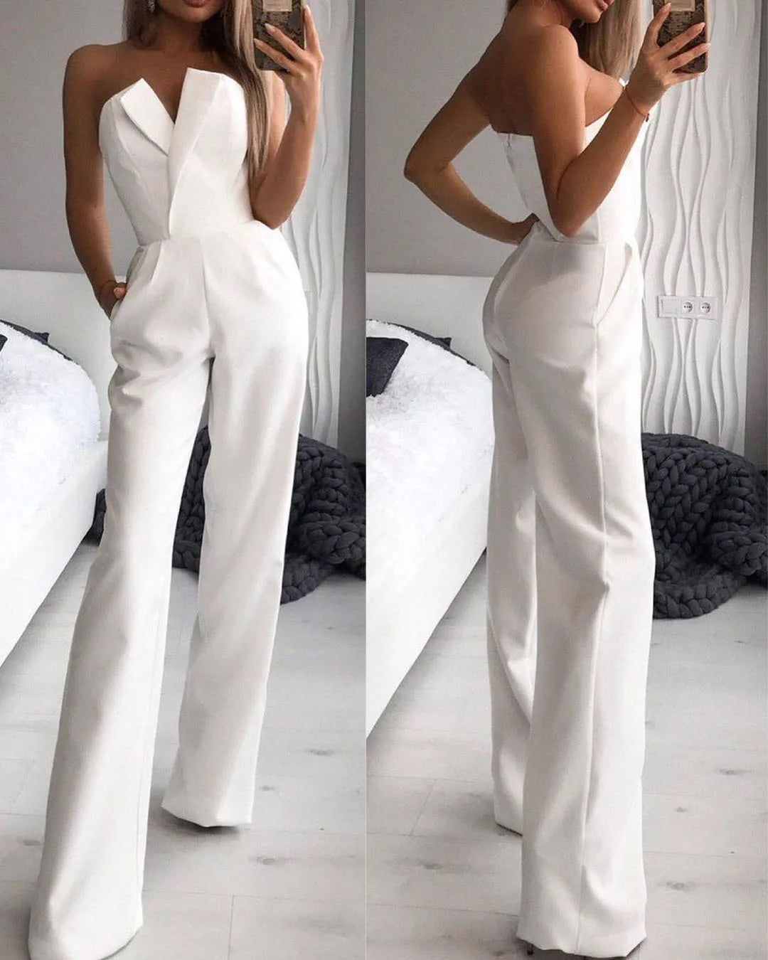 Long Sleeve Off Shoulder Jumpsuit