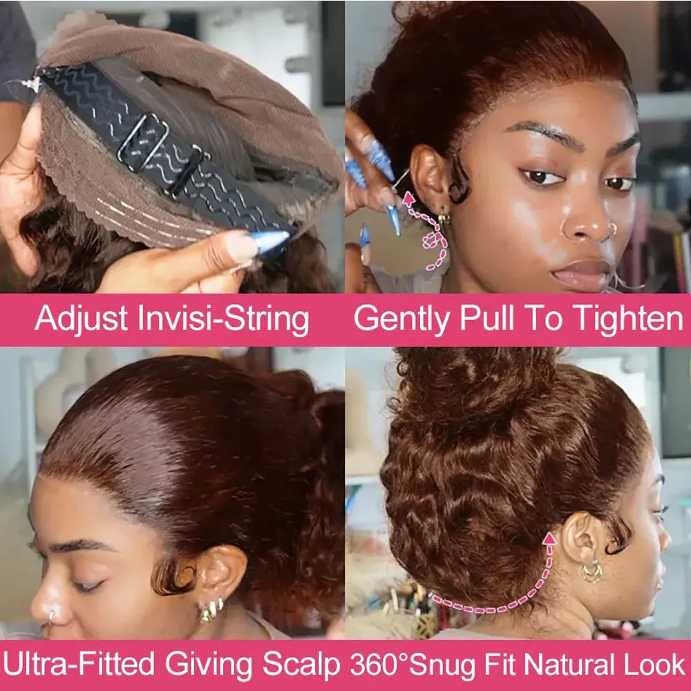 Adjustable Deep Wave Wig
