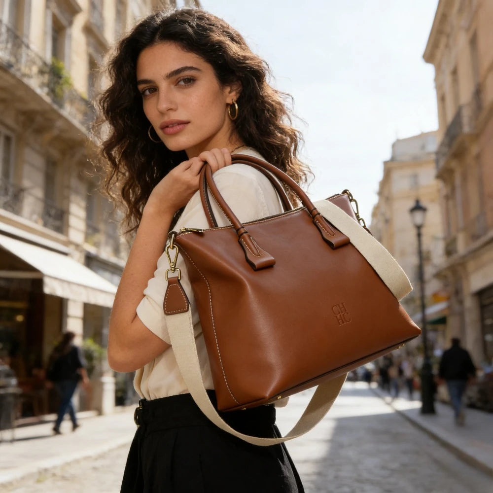 Wide Strap Crossbody Shoulder Bag