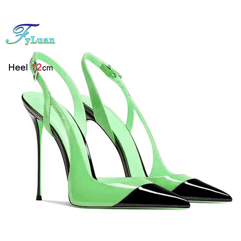 Pointed Toe High Heel Slingback Sandals for Women