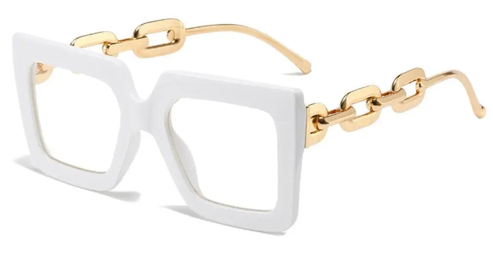 Oversized Square Blue Light Reading Glasses for Women