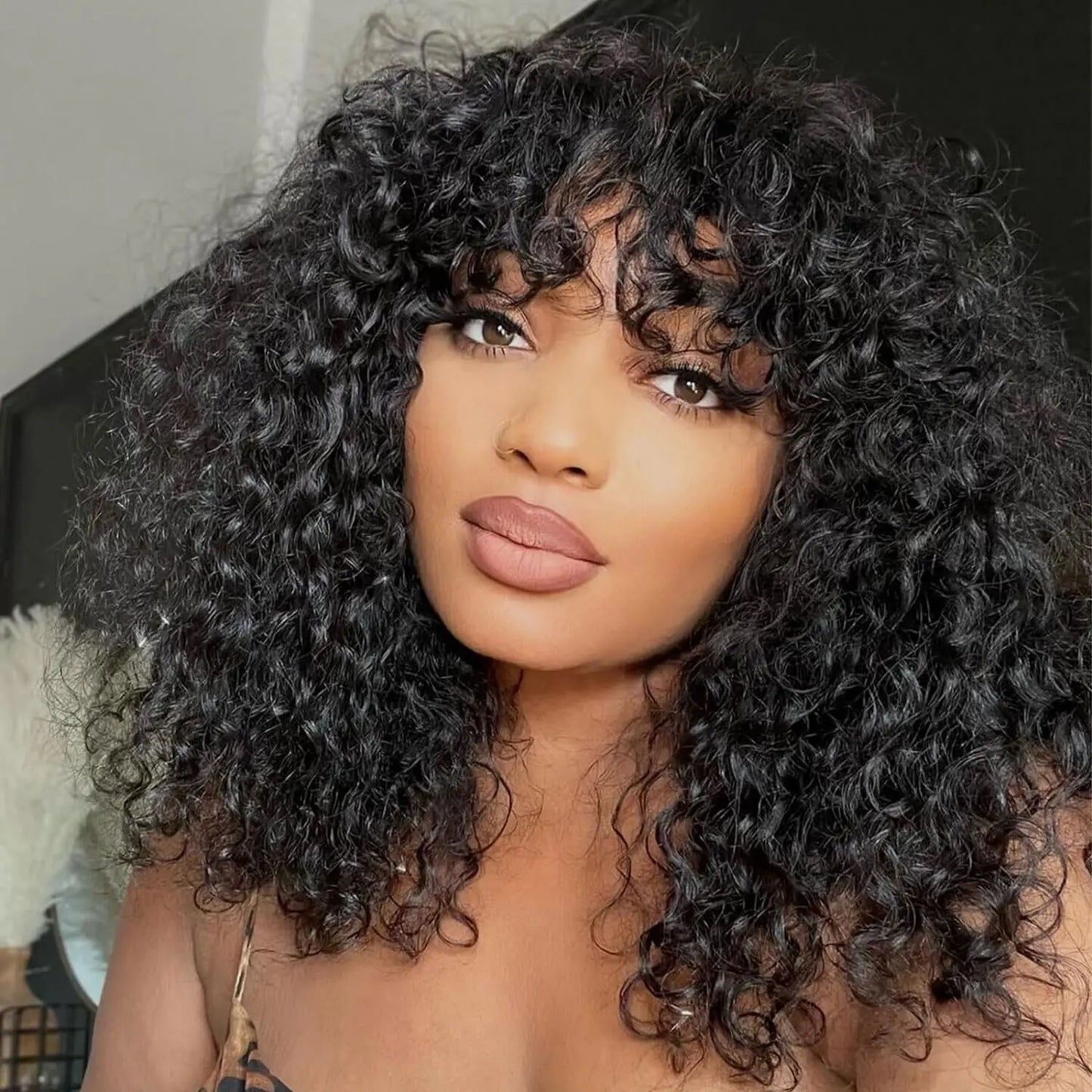 Pre Plucked Deep Wave Brazilian Human Hair Wig For Women