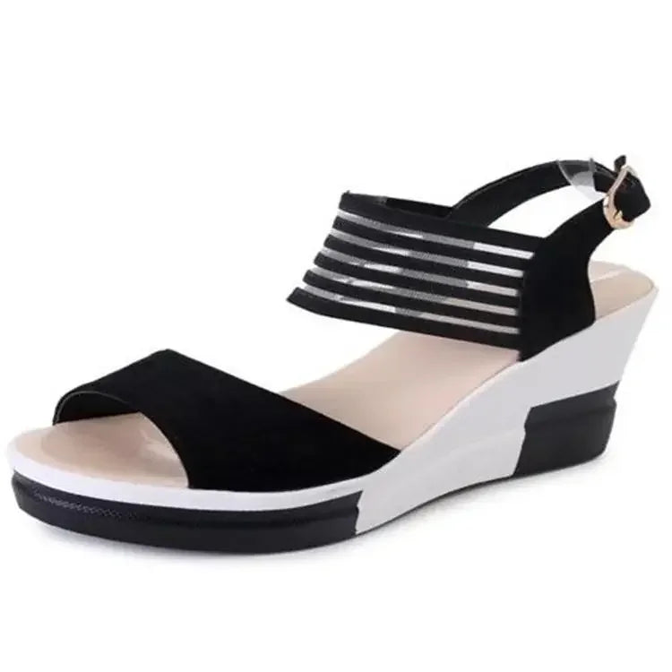 Air Mesh Platform Wedge Sandals