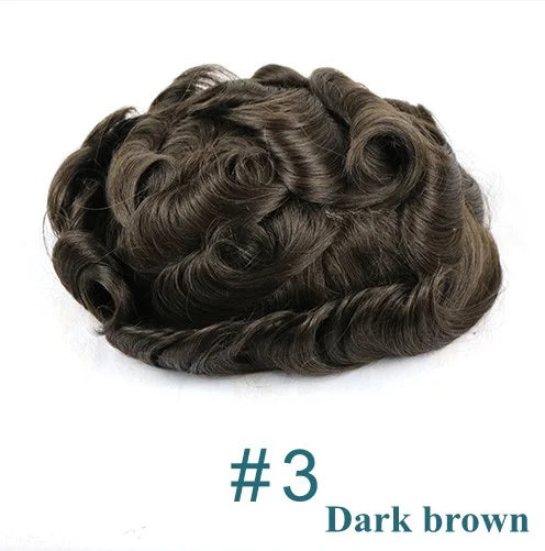 Deep Wave Curly Human Hair Lace Front Toupee for Women