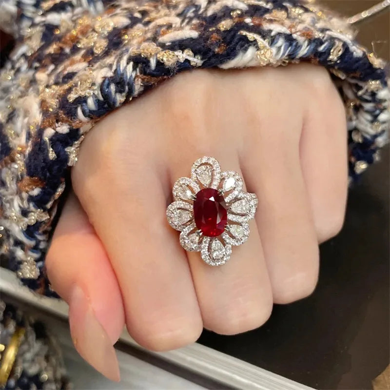 Sparkling Cubic Zirconia Necklace Earrings and Ring Set for Women