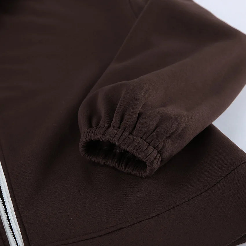Hooded Loose Two Piece Top and Pants Set for Women