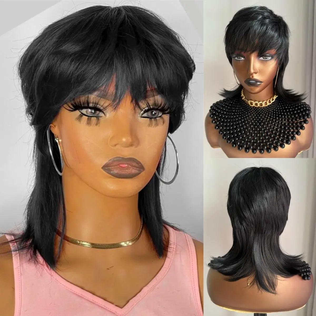 Premium Heat Resistant Synthetic Pixie Cut Wig for Women