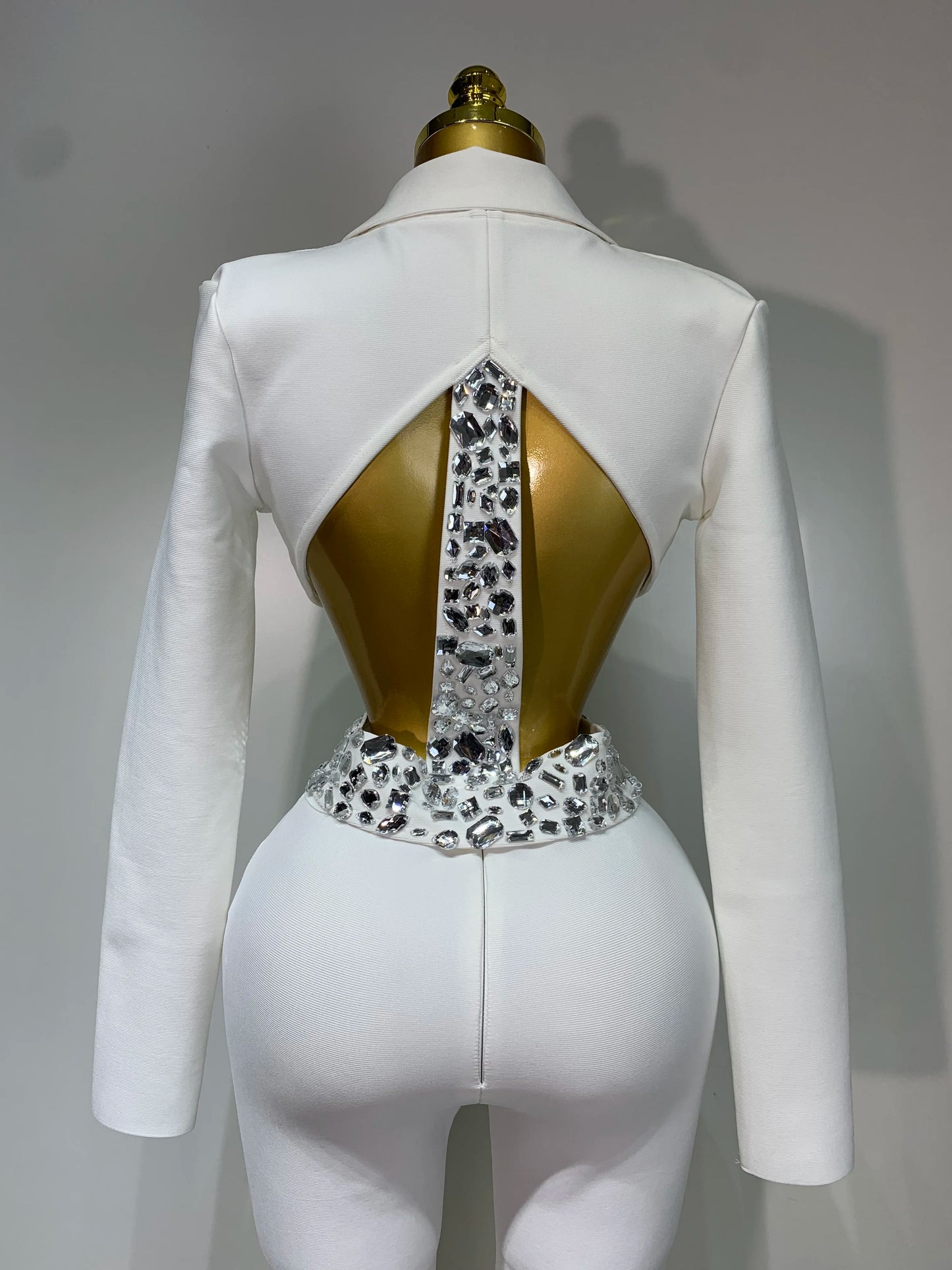 Women Sexy Long Sleeve Beading Bodycon Two Pieces Pants Bandage Set 2025 Celebrity Designer Fashion Women's Luxury Birthday Set