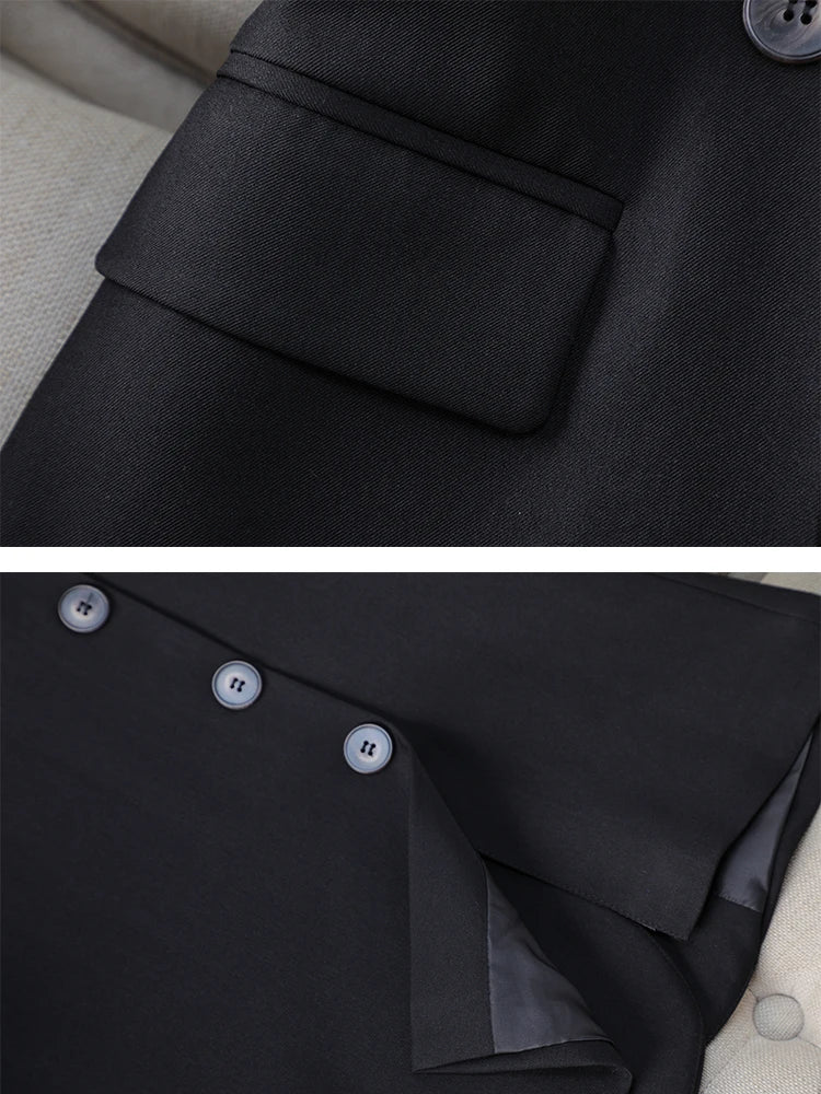 Fashion Women Blazer Pink Black Coffee Female Long Sleeve Solid Autumn Winter Ladies Loose Formal Jacket Coat For Work Wear