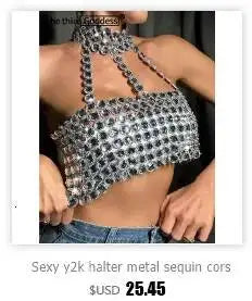 Sheer Metal Chain Dress with Backless Detail for Women