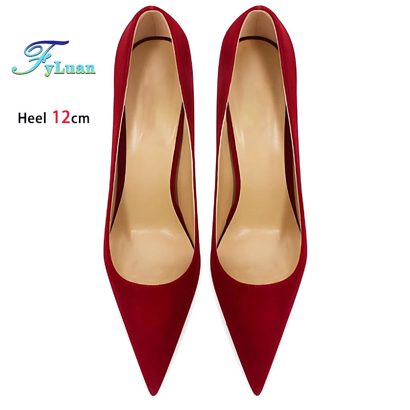 Pointed Toe Thin Heel Party Stiletto Pumps for Women