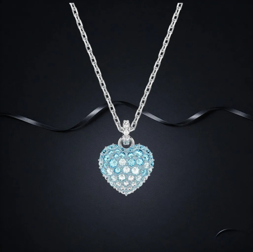 Faceted Crystal Necklace And Earrings