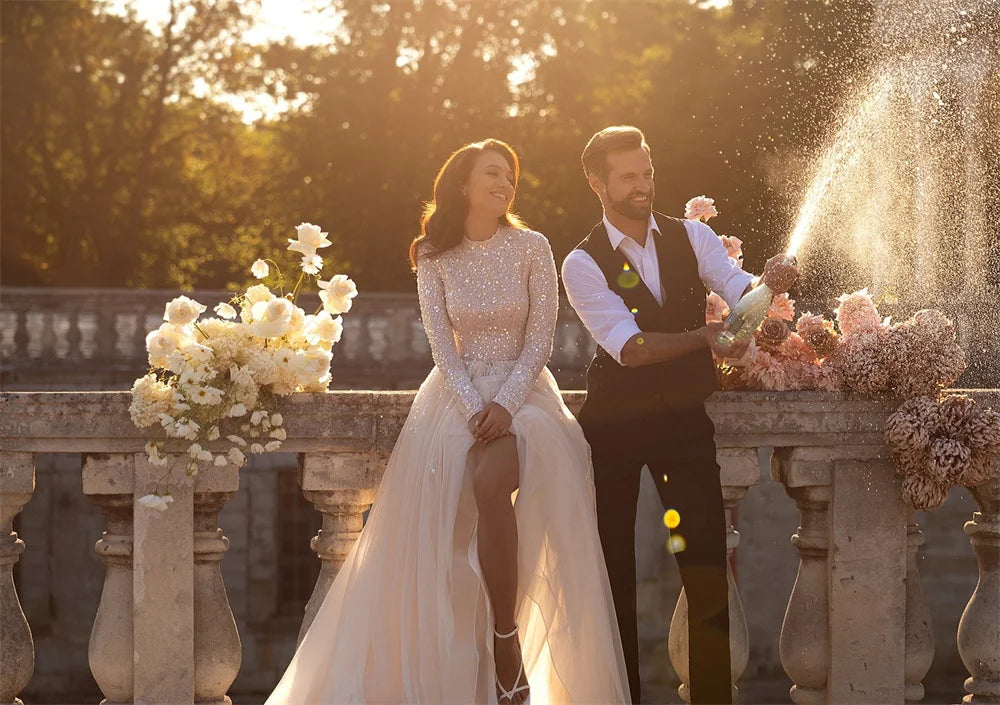 Contessa Dubai Custom Elegant Mermaid Prom Dress Shiny Crystal Skirt Vestidos de noche Sleeveless Formal evening events dress