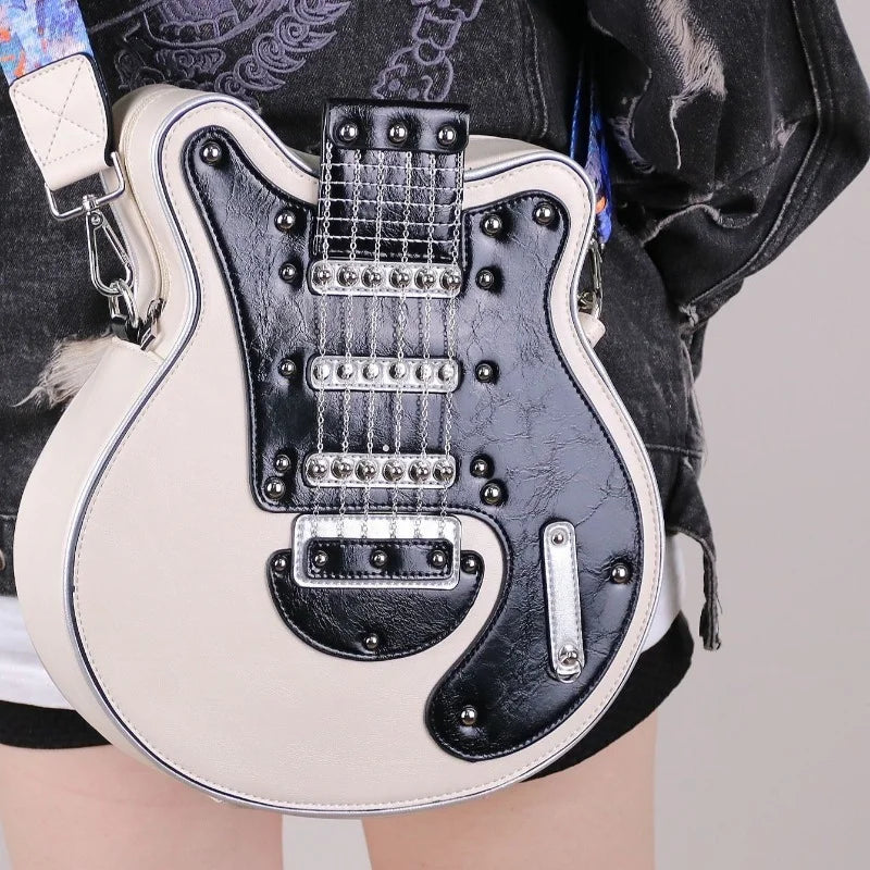 Y2K Guitar Shaped Crossbody Bag