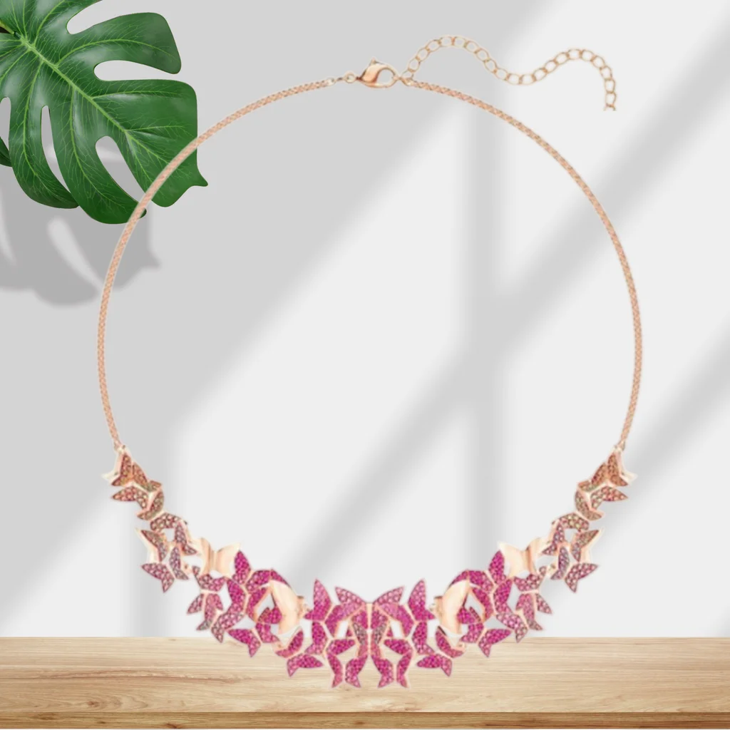 Crystal Necklace And Earring Set