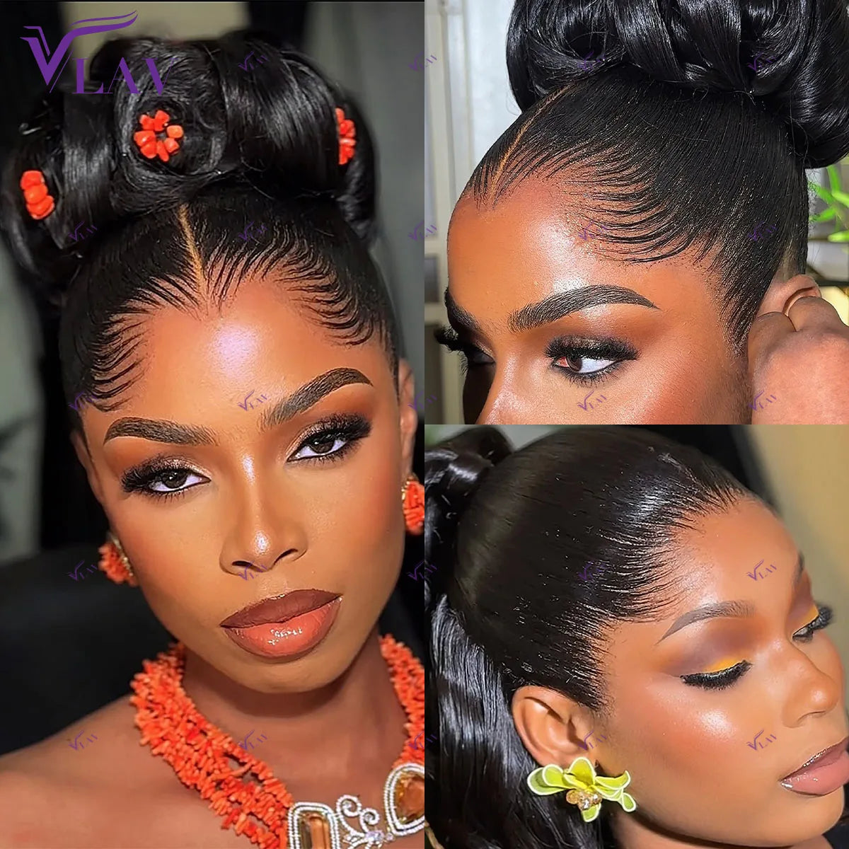 Silky Straight 400 Density Glueless HD Lace Frontal Preplucked Wig for Women