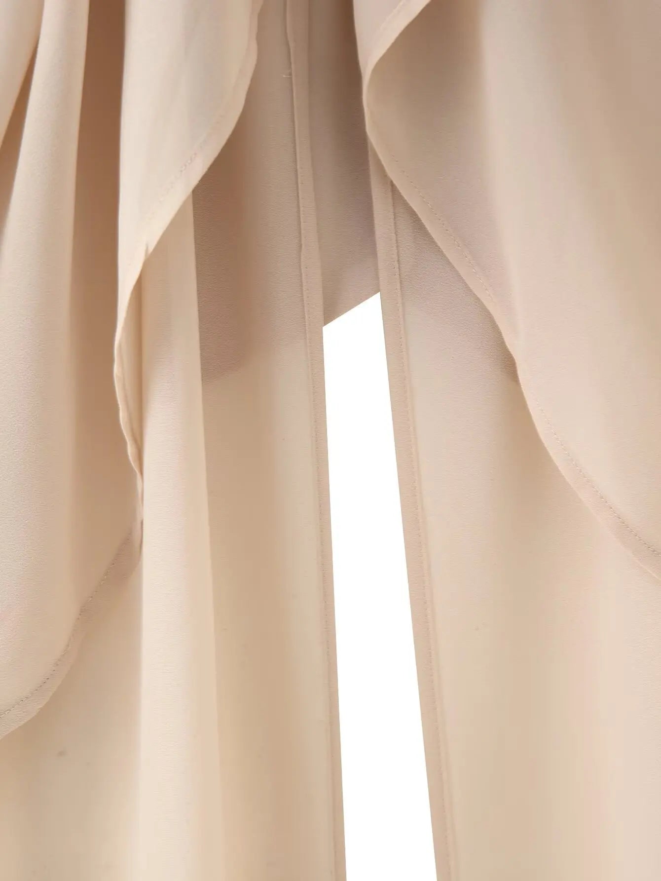 Vintage Chiffon Tiered Ruffle Sleeve Blouse with High Neck for Women